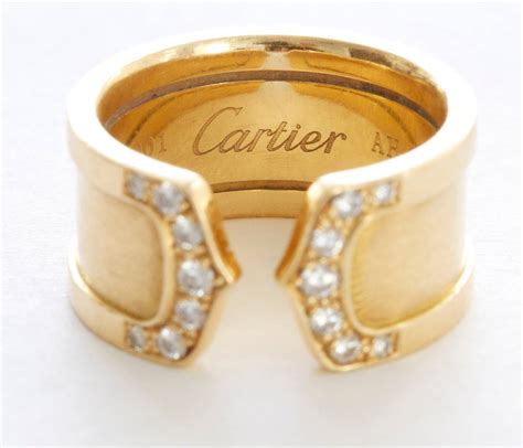 cartier ring double c|cartier rings near me.